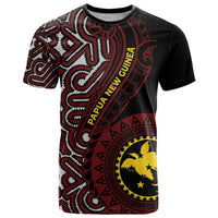 Papua New Guinea Oro Tapa Motif T Shirt Special LT7 Black - Polynesian Pride