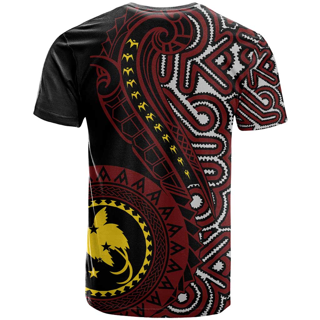 Papua New Guinea Oro Tapa Motif T Shirt Special LT7 - Polynesian Pride