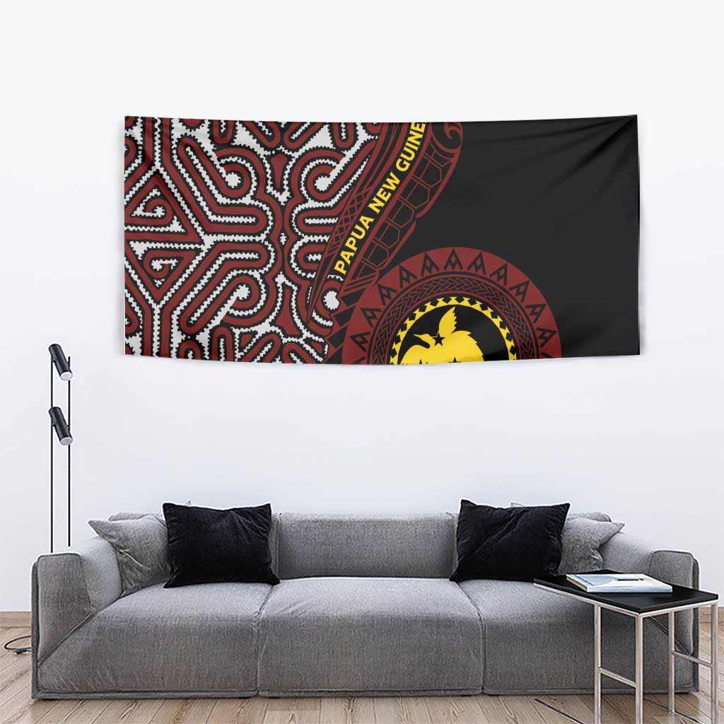 Papua New Guinea Oro Tapa Motif Tapestry Special LT7 - Polynesian Pride