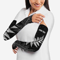New Zealand Lawn Bowls Personalized Arm Sleeves Wrap-Around Silver Fern LT7 - Polynesian Pride