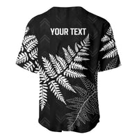 New Zealand Lawn Bowls Personalized Baseball Jersey Wrap-Around Silver Fern LT7 - Polynesian Pride