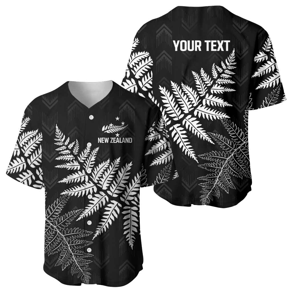 New Zealand Lawn Bowls Personalized Baseball Jersey Wrap-Around Silver Fern LT7 - Polynesian Pride