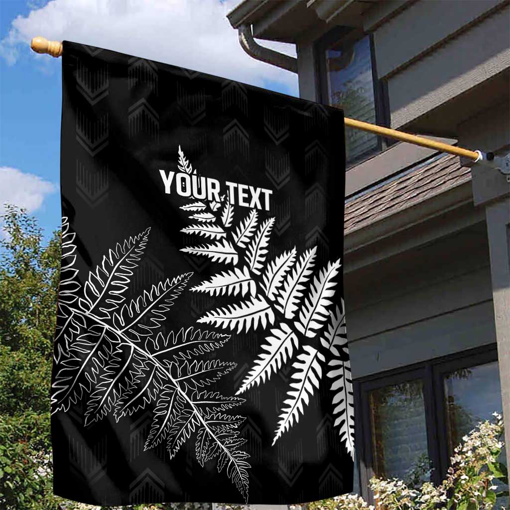 New Zealand Lawn Bowls Personalized Garden Flag Wrap-Around Silver Fern LT7 - Polynesian Pride