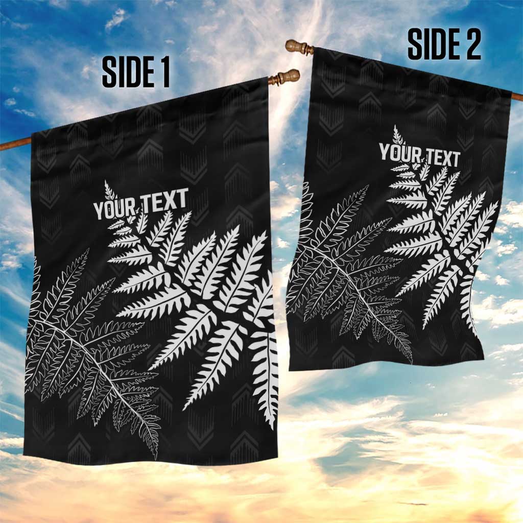 New Zealand Lawn Bowls Personalized Garden Flag Wrap-Around Silver Fern LT7 - Polynesian Pride