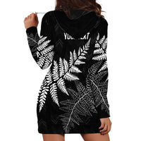New Zealand Lawn Bowls Personalized Hoodie Dress Wrap-Around Silver Fern LT7 - Polynesian Pride