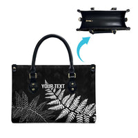 New Zealand Lawn Bowls Personalized Leather Bag Wrap-Around Silver Fern LT7 - Polynesian Pride