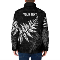New Zealand Lawn Bowls Personalized Padded Jacket Wrap-Around Silver Fern LT7 - Polynesian Pride