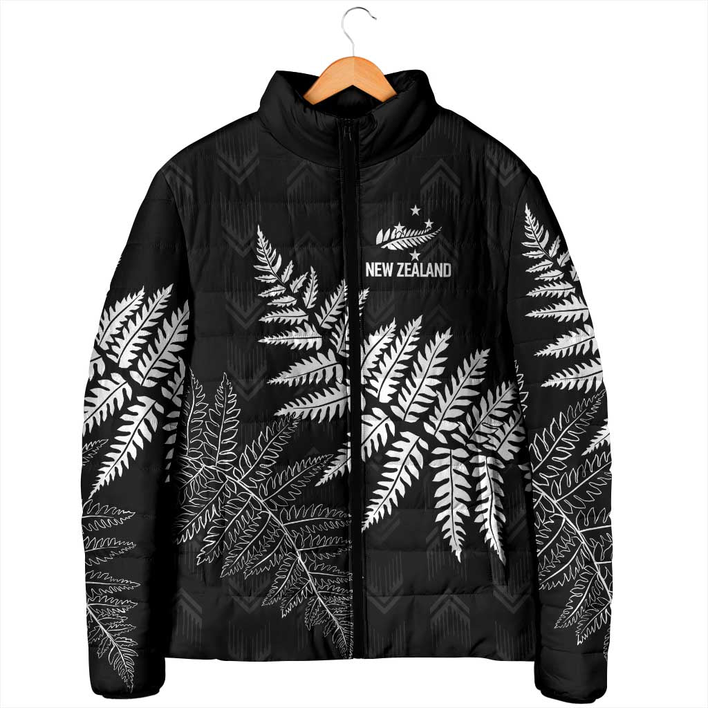 New Zealand Lawn Bowls Personalized Padded Jacket Wrap-Around Silver Fern LT7 - Polynesian Pride