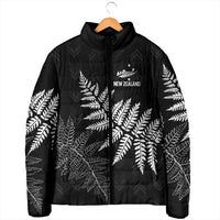 New Zealand Lawn Bowls Personalized Padded Jacket Wrap-Around Silver Fern LT7 - Polynesian Pride