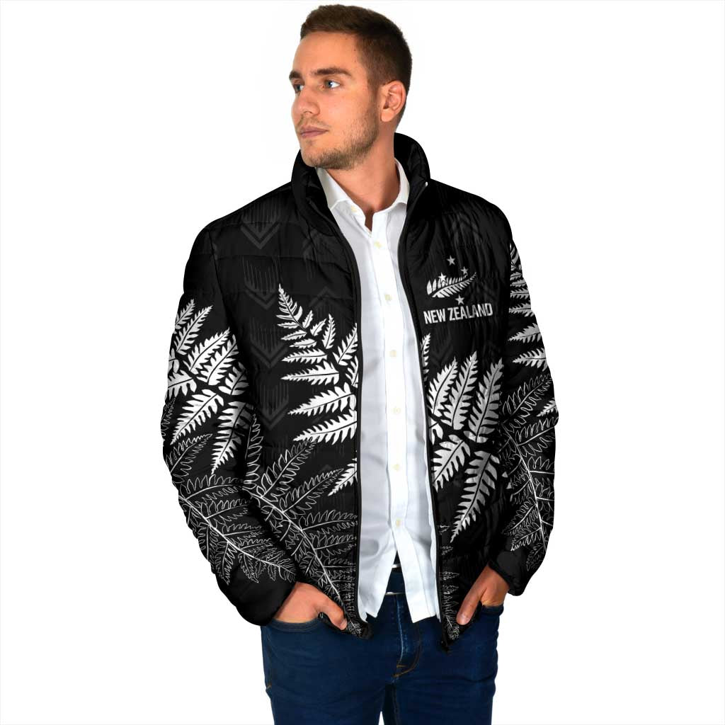 New Zealand Lawn Bowls Personalized Padded Jacket Wrap-Around Silver Fern LT7 - Polynesian Pride