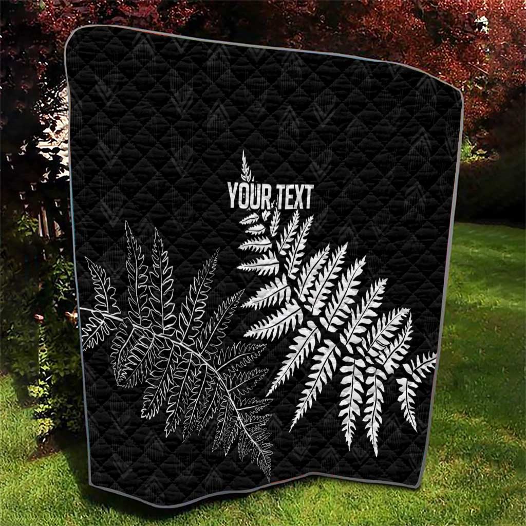 New Zealand Lawn Bowls Personalized Quilt Wrap-Around Silver Fern LT7 - Polynesian Pride