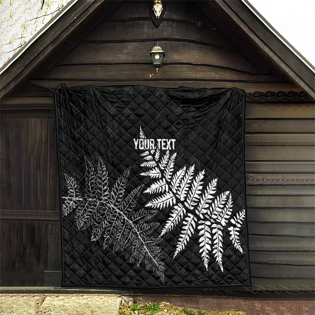 New Zealand Lawn Bowls Personalized Quilt Wrap-Around Silver Fern LT7 - Polynesian Pride