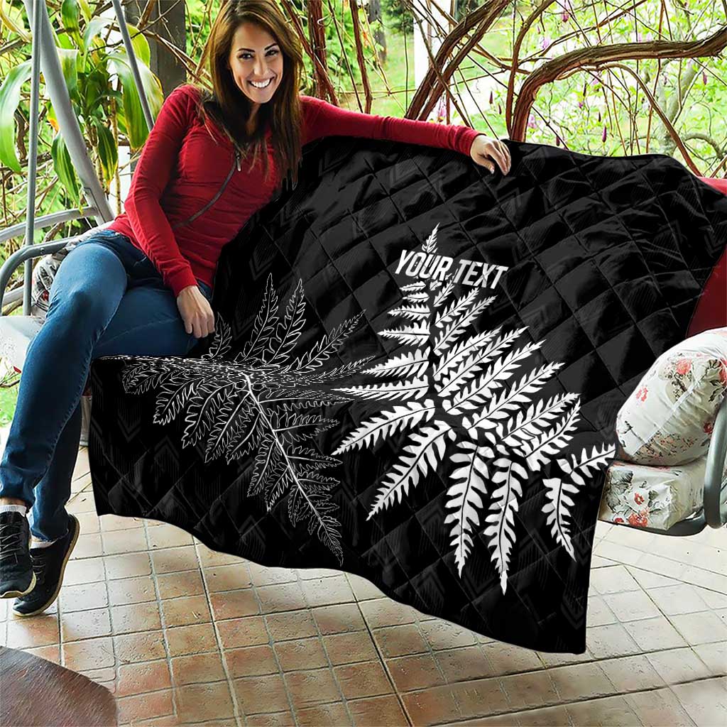New Zealand Lawn Bowls Personalized Quilt Wrap-Around Silver Fern LT7 - Polynesian Pride