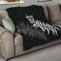 New Zealand Lawn Bowls Personalized Quilt Wrap-Around Silver Fern LT7 - Polynesian Pride
