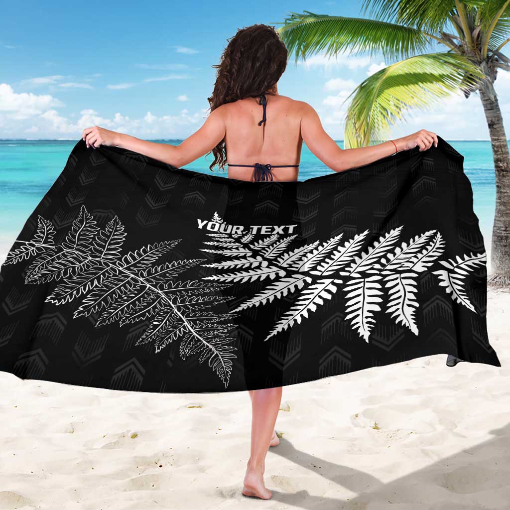 New Zealand Lawn Bowls Personalized Sarong Wrap-Around Silver Fern LT7 - Polynesian Pride