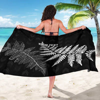 New Zealand Lawn Bowls Personalized Sarong Wrap-Around Silver Fern LT7 - Polynesian Pride