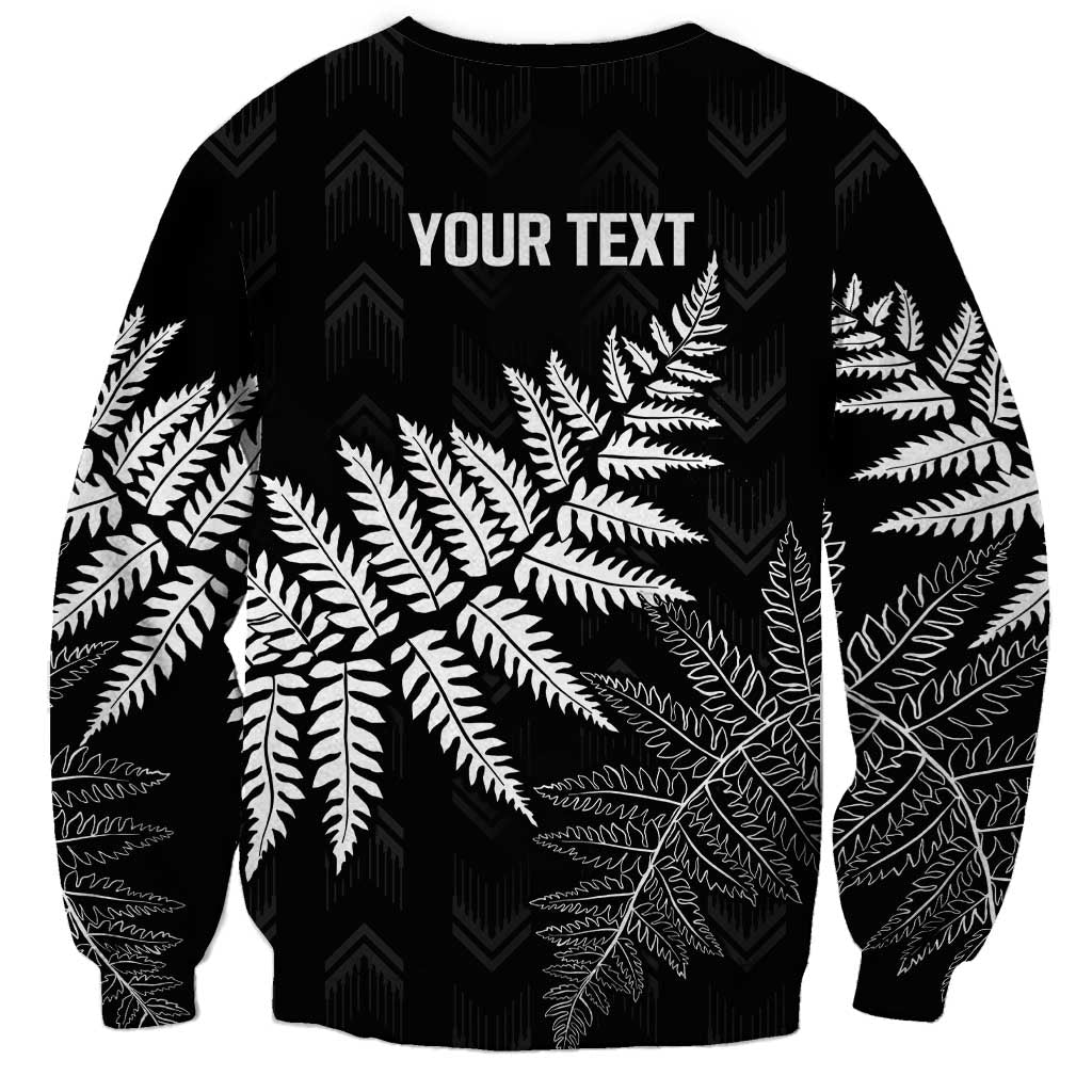 New Zealand Lawn Bowls Personalized Sweatshirt Wrap-Around Silver Fern LT7 - Polynesian Pride