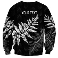 New Zealand Lawn Bowls Personalized Sweatshirt Wrap-Around Silver Fern LT7 - Polynesian Pride