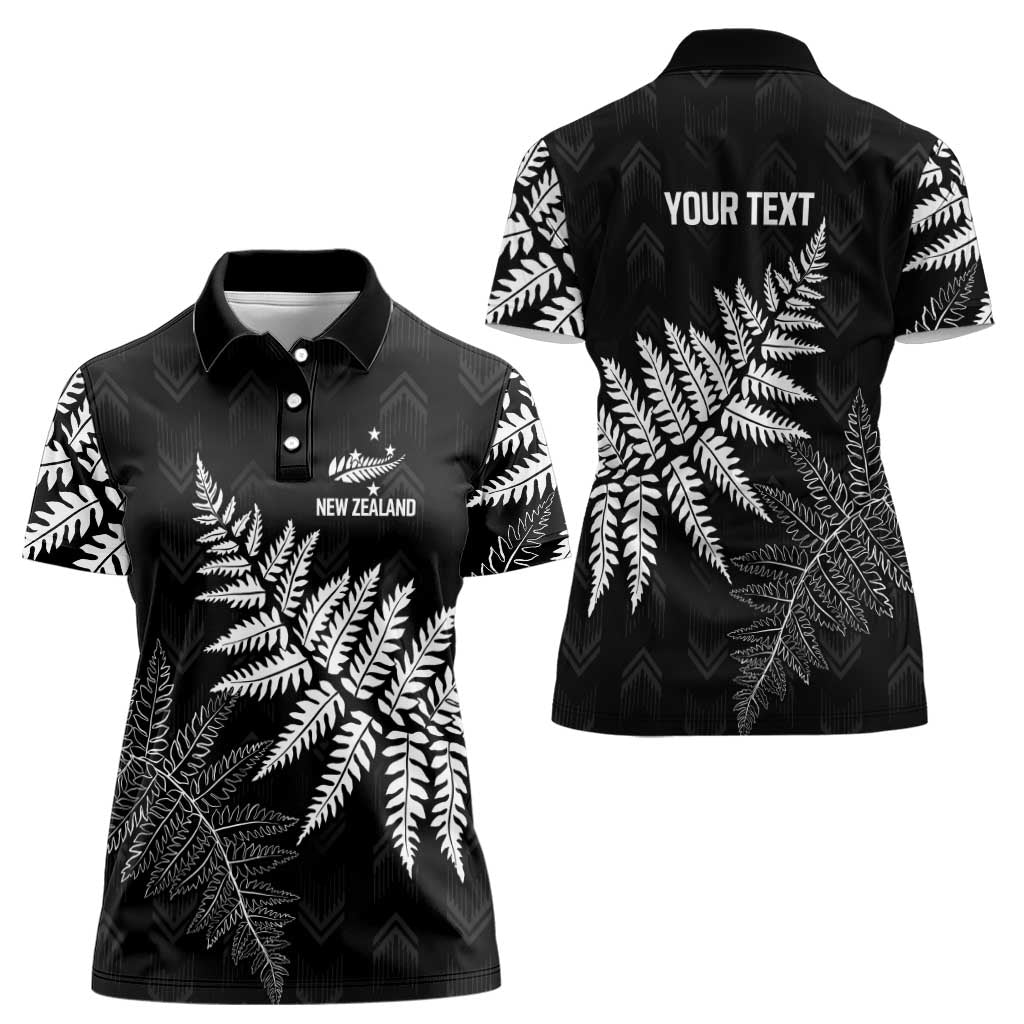 New Zealand Lawn Bowls Personalized Women Polo Shirt Wrap-Around Silver Fern LT7 - Polynesian Pride