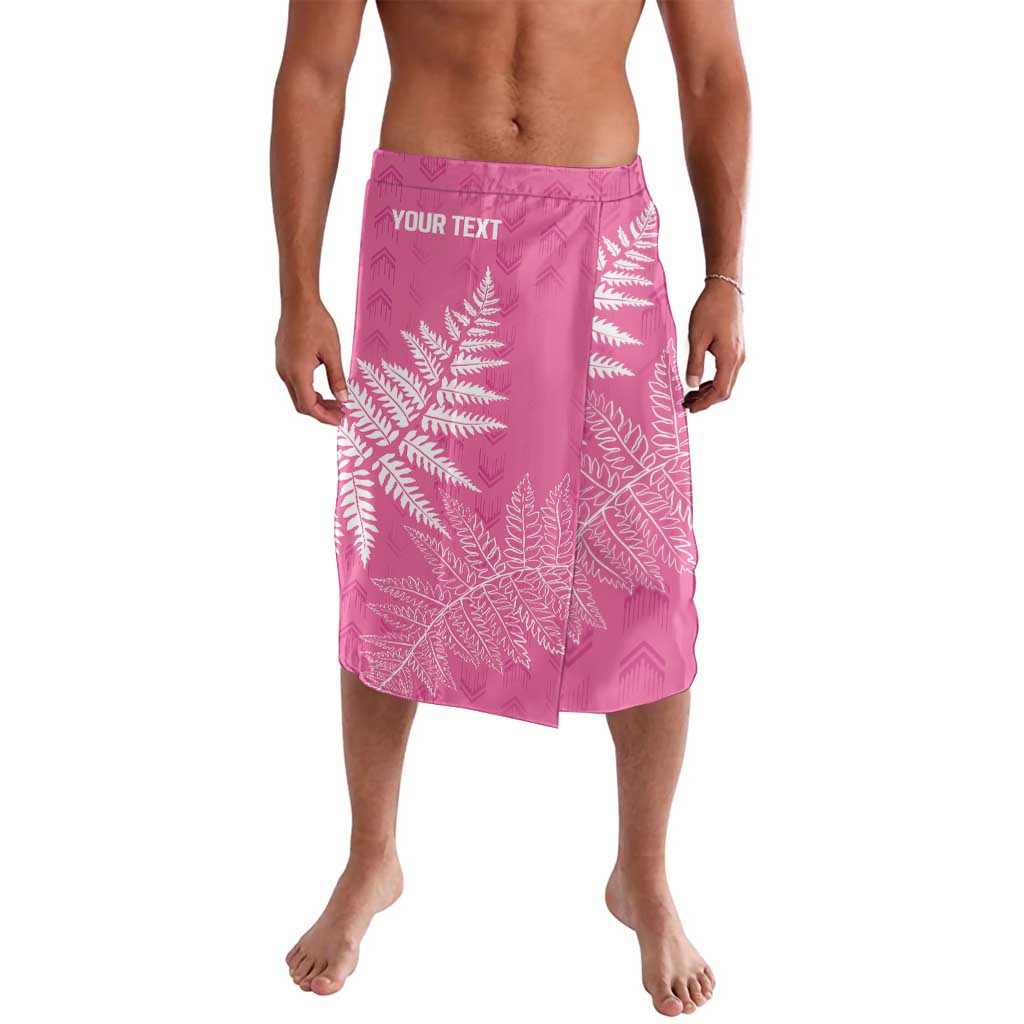 New Zealand Lawn Bowls Breast Cancer Personalized Lavalava Wrap-Around Silver Fern LT7 Pink - Polynesian Pride