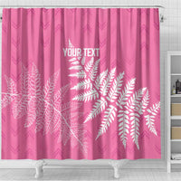 New Zealand Lawn Bowls Breast Cancer Personalized Shower Curtain Wrap-Around Silver Fern LT7 - Polynesian Pride