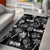 Aloha Vintage Quilt Area Rug Hawaiian Seamless - Black LT7 - Polynesian Pride