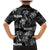 Aloha Vintage Quilt Family Matching Mermaid Dress and Hawaiian Shirt Hawaiian Seamless - Black LT7 - Polynesian Pride