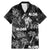 Aloha Vintage Quilt Family Matching Mermaid Dress and Hawaiian Shirt Hawaiian Seamless - Black LT7 Dad's Shirt - Short Sleeve Black - Polynesian Pride