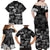 Aloha Vintage Quilt Family Matching Off Shoulder Maxi Dress and Hawaiian Shirt Hawaiian Seamless - Black LT7 - Polynesian Pride