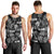 Aloha Vintage Quilt Men Tank Top Hawaiian Seamless - Black LT7 - Polynesian Pride