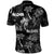 Aloha Vintage Quilt Polo Shirt Hawaiian Seamless - Black LT7 - Polynesian Pride