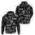 Aloha Vintage Quilt Zip Hoodie Hawaiian Seamless - Black LT7 - Polynesian Pride