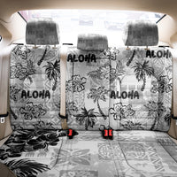 Aloha Vintage Quilt Back Car Seat Cover Hawaiian Seamless - White LT7 - Polynesian Pride