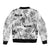 Aloha Vintage Quilt Bomber Jacket Hawaiian Seamless - White LT7 - Polynesian Pride