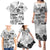 Aloha Vintage Quilt Family Matching Puletasi Dress and Hawaiian Shirt Hawaiian Seamless - White LT7 - Polynesian Pride