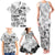 Aloha Vintage Quilt Family Matching Tank Maxi Dress and Hawaiian Shirt Hawaiian Seamless - White LT7 - Polynesian Pride