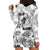 Aloha Vintage Quilt Hoodie Dress Hawaiian Seamless - White LT7 - Polynesian Pride