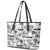 Aloha Vintage Quilt Leather Tote Bag Hawaiian Seamless - White LT7 - Polynesian Pride