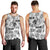 Aloha Vintage Quilt Men Tank Top Hawaiian Seamless - White LT7 - Polynesian Pride