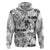 Aloha Vintage Quilt Zip Hoodie Hawaiian Seamless - White LT7 Pullover Hoodie White - Polynesian Pride