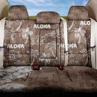 Aloha Vintage Quilt Back Car Seat Cover Hawaiian Seamless - Brown LT7 One Size Brown - Polynesian Pride