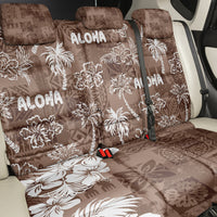 Aloha Vintage Quilt Back Car Seat Cover Hawaiian Seamless - Brown LT7 - Polynesian Pride