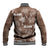 Aloha Vintage Quilt Baseball Jacket Hawaiian Seamless - Brown LT7 - Polynesian Pride