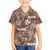 Aloha Vintage Quilt Kid Hawaiian Shirt Hawaiian Seamless - Brown LT7 Kid Brown - Polynesian Pride