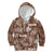 Aloha Vintage Quilt Kid Hoodie Hawaiian Seamless - Brown LT7 Hoodie Brown - Polynesian Pride