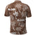 Aloha Vintage Quilt Polo Shirt Hawaiian Seamless - Brown LT7 - Polynesian Pride