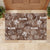 Aloha Vintage Quilt Rubber Doormat Hawaiian Seamless - Brown LT7 - Polynesian Pride