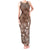 Aloha Vintage Quilt Tank Maxi Dress Hawaiian Seamless - Brown LT7 Women Brown - Polynesian Pride