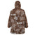 Aloha Vintage Quilt Wearable Blanket Hoodie Hawaiian Seamless - Brown LT7 - Polynesian Pride