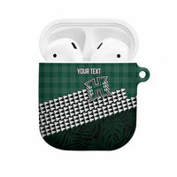 Rainbow Warriors Hawaii Personalized Palaka AirPods Case LT7 Green - Polynesian Pride